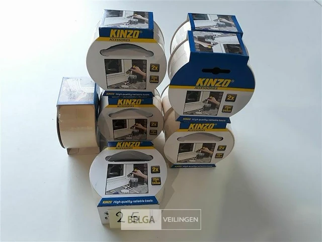 8 x afplaktape 25m x 24 mm kinzo - afbeelding 1 van  3