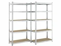 8 x basic opbergplanken set van 8 180 x 90 x 40 cm - afbeelding 2 van  6