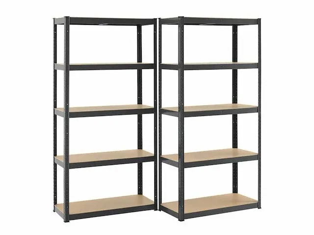 8 x basic opbergplanken set van 8.180 x 90 x 40 cm - afbeelding 2 van  5