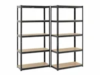 8 x basic opbergplanken set van 8.180 x 90 x 40 cm - afbeelding 2 van  5