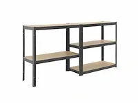 8 x basic opbergplanken set van 8.180 x 90 x 40 cm - afbeelding 5 van  5