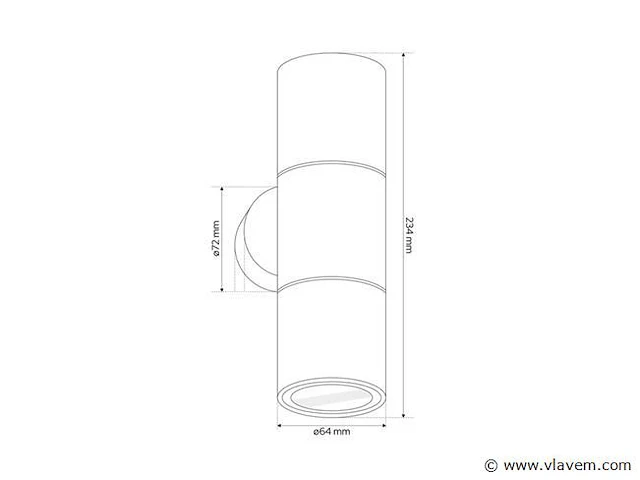 8 x black tubular eco 2.0 buitenarmatuur - afbeelding 3 van  8