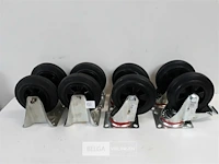8 x bok-zwenkwielen 160 mm - afbeelding 2 van  3