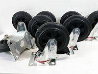 8 x bok-zwenkwielen 160 mm - afbeelding 3 van  3
