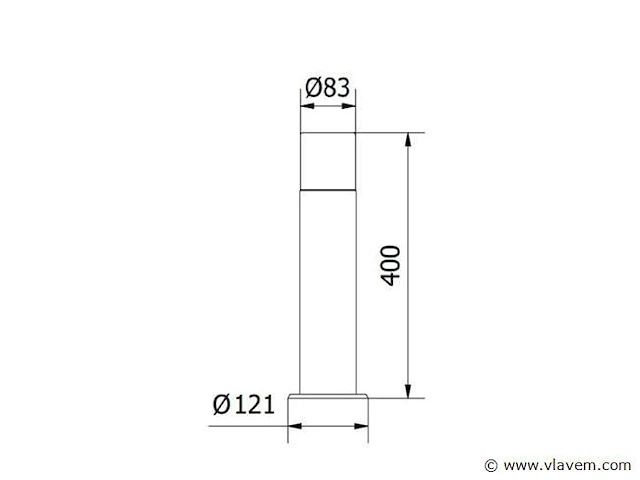 8 x cortona 40 buiten lamp zwart - afbeelding 6 van  9