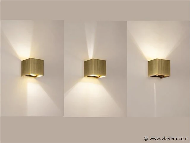 8 x cube motion wand armaturen goud - afbeelding 5 van  8