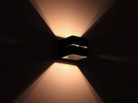 8 x cube split wand opbouw spot zwart/goud - afbeelding 2 van  8