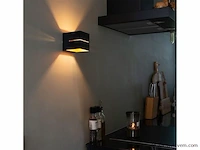 8 x cube split wand opbouw spot zwart/goud - afbeelding 3 van  8