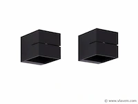 8 x cube split wand opbouw spot zwart/goud - afbeelding 7 van  8