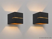 8 x cube split wand opbouw spot zwart/goud - afbeelding 8 van  8