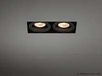 8 x deltalight minigrid in trimless 10 x 20 cm zwart