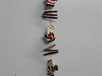 8 x deurhanger hout kerstmannen 45 cm - afbeelding 3 van  3