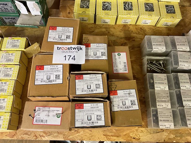 8 x dozen inox houtschroeven - afbeelding 1 van  7