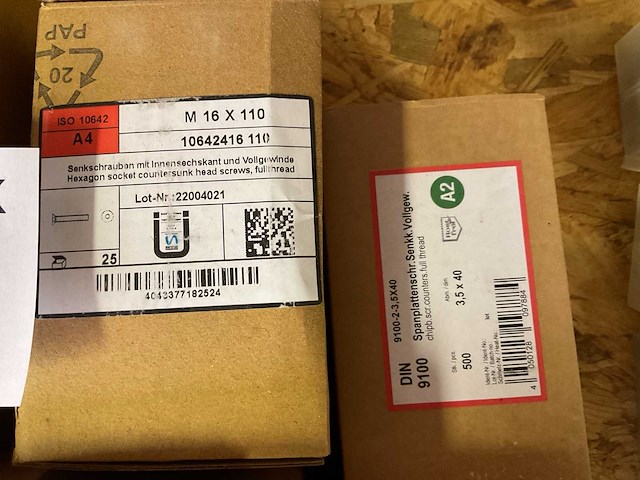 8 x dozen inox houtschroeven - afbeelding 6 van  7