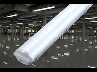 8 x dubbele tl armatuur 120cm – ip65 waterdicht – fluorescerend frame – binnen / buiten - afbeelding 3 van  6