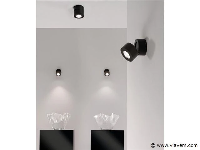 8 x gio kantelbare design spots zwart - afbeelding 3 van  5