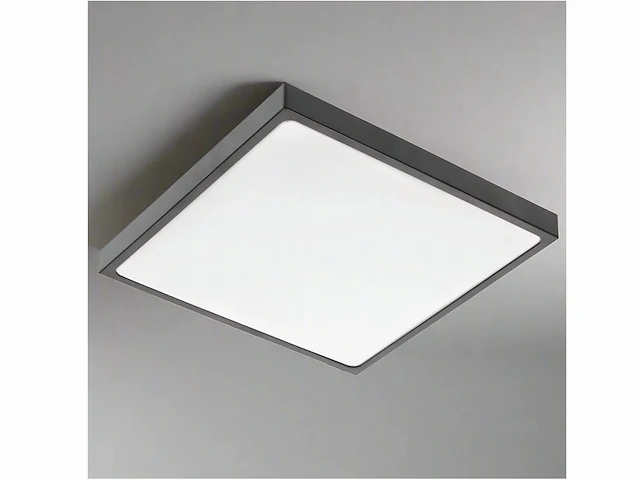 8 x gt atla plafond led lamp zwart - afbeelding 1 van  4