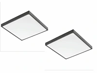 8 x gt atla plafond led lamp zwart - afbeelding 2 van  4
