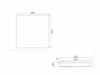 8 x gt atla plafond led lamp zwart - afbeelding 3 van  4