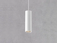 8 x gu10 decoratief hanglamp cilinder 24cm zand wit - afbeelding 4 van  6