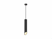 8 x gu10 decoratief hanglamp cilinder zand zwart 30cm - afbeelding 1 van  2