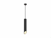 8 x gu10 decoratief hanglamp cilinder zand zwart 30cm - afbeelding 2 van  2