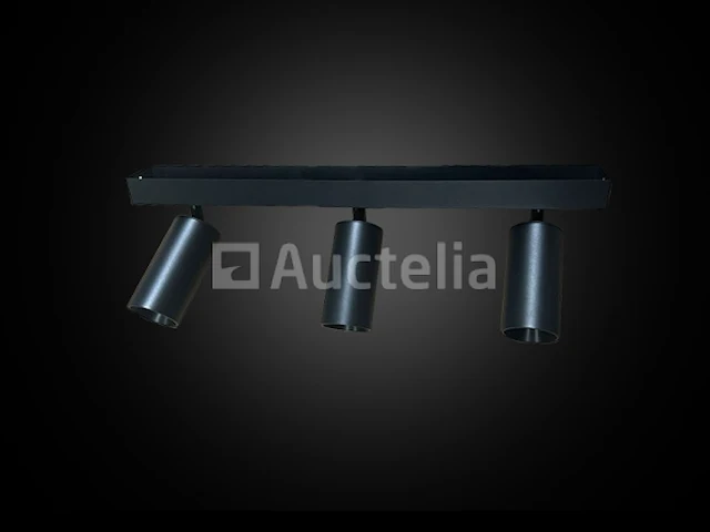 8 x gu10 opbouwarmatuur – 3 draaibare spots – zwart – aluminium – 350°/70° draaibaar – ip20 - afbeelding 4 van  5