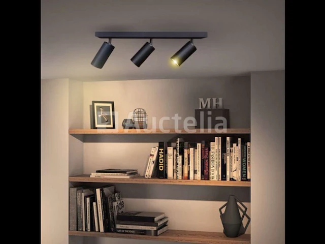 8 x gu10 opbouwarmatuur – 3 draaibare spots – zwart – aluminium – 350°/70° draaibaar – ip20 - afbeelding 5 van  5