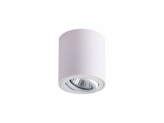 8 x gu10 opbouwspot armatuur cilinder zand wit kantelbaar 8,4cm - afbeelding 5 van  7