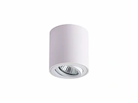 8 x gu10 opbouwspot armatuur cilinder zand wit kantelbaar 8,4cm - afbeelding 5 van  7