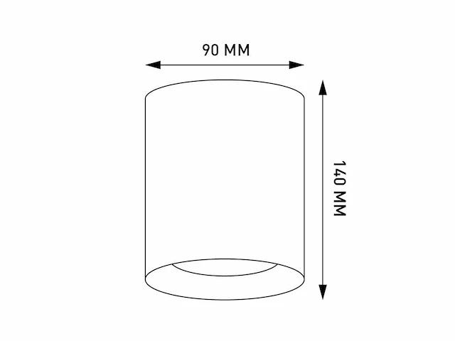 8 x gu10 opbouwspot armatuur cilinder zand wit - afbeelding 4 van  4