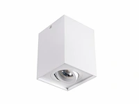 8 x gu10 opbouwspot armatuur rechthoekig wit kantelbaar 12,5cm - afbeelding 4 van  6