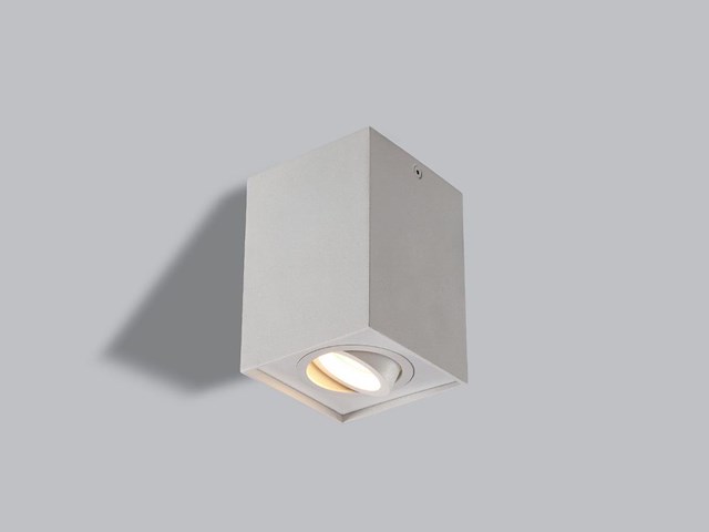 8 x gu10 opbouwspot armatuur rechthoekig wit kantelbaar 12,5cm - afbeelding 2 van  6