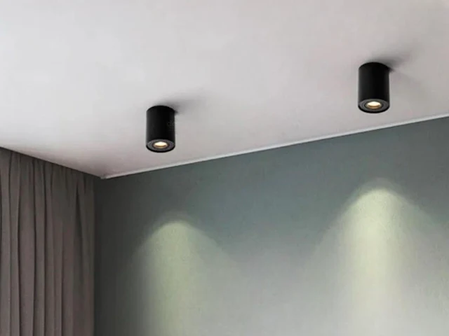 8 x gu10 opbouwspot armatuur zwart kantelbaar 12,5cm - afbeelding 1 van  7