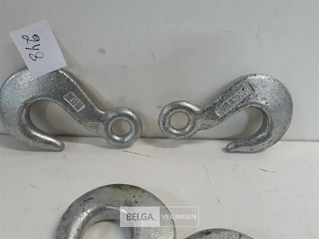 8 x hijshaken verzinkt 500 kg - afbeelding 3 van  3