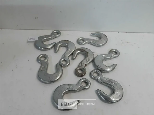 8 x hijshaken verzinkt 500 kg - afbeelding 1 van  3