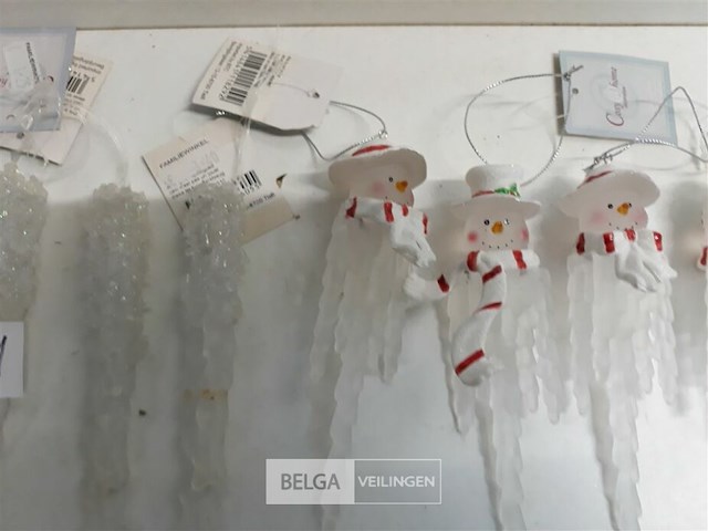8 x ijspegel 14 cm 5 x sneeuwmanhoofd 3 x spies - afbeelding 3 van  3