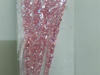 8 x ijspegel 4 stuks roze 18 cm - afbeelding 3 van  3