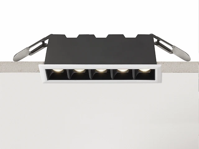 8 x intec sinkro 5 lichts mini grid armatuur - afbeelding 1 van  11