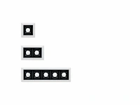 8 x intec sinkro 5 lichts mini grid armatuur - afbeelding 4 van  11
