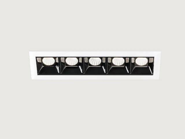 8 x intec sinkro 5 lichts mini grid armatuur - afbeelding 1 van  11