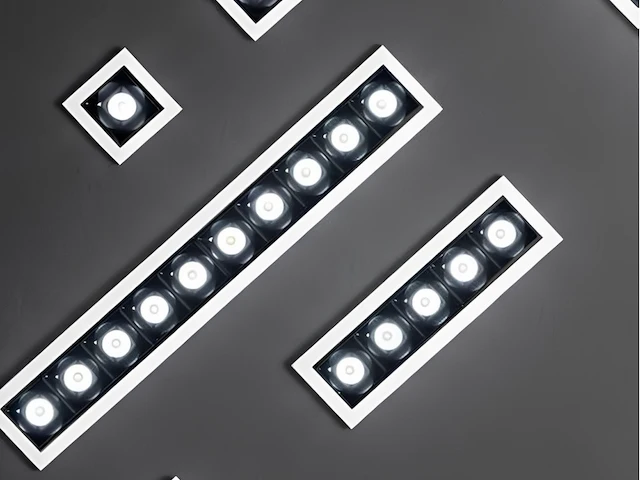 8 x intec sinkro 5 lichts mini grid armatuur - afbeelding 5 van  11