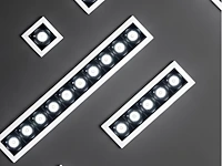 8 x intec sinkro 5 lichts mini grid armatuur - afbeelding 5 van  11