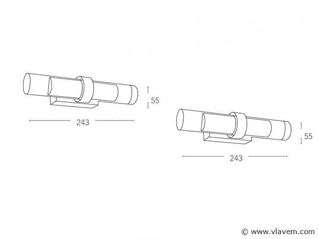 8 x inteq vega aqualight spiegel armatuur - afbeelding 2 van  5