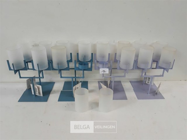 8 x kandelaar voor t-lichtjes duo - afbeelding 2 van  3