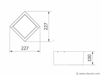 8 x karo led buiten wandlamp opaal - afbeelding 3 van  6