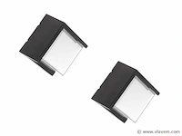 8 x karo led buiten wandlamp opaal - afbeelding 4 van  6