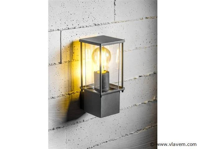 8 x keni wand lamp dimbaar zwart - afbeelding 1 van  5