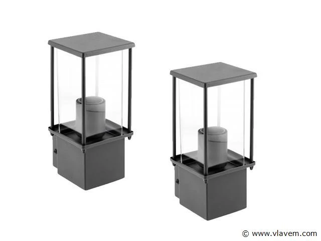 8 x keni wand lamp dimbaar zwart - afbeelding 3 van  5