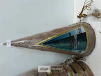 8 x kerstkegel 50 cm met 20 lampen goud - afbeelding 3 van  3